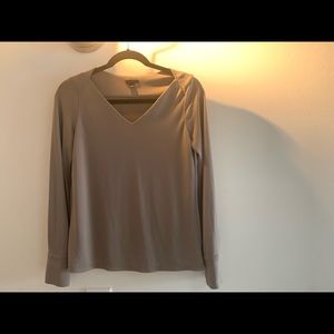 Ann Taylor Nude Blouse